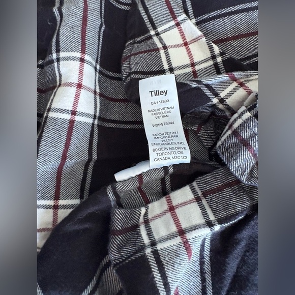 Tilley women’s plaid button down flannel long sleeve medium buffalo check - Picture 9 of 11